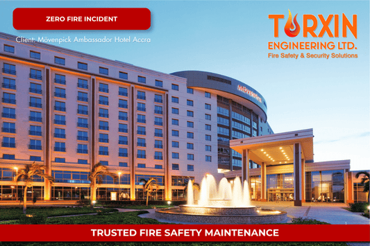 Fire Alarm & Suppression System Maintenance for Mövenpick Hotel Accra