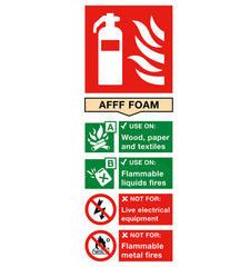 AFF Foam Fire Extinguisher Sign in Tema Accra Ghana