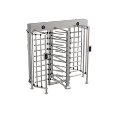 Full Height Double Lane Turnstile Gate - w Card Reader