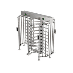 Full Height Double Lane Turnstile Gate - w Card Reader