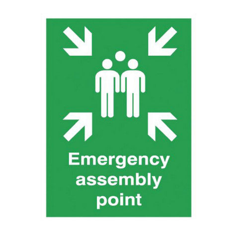 Emergency Assembly Point Safety Sign Tema Accra Ghana