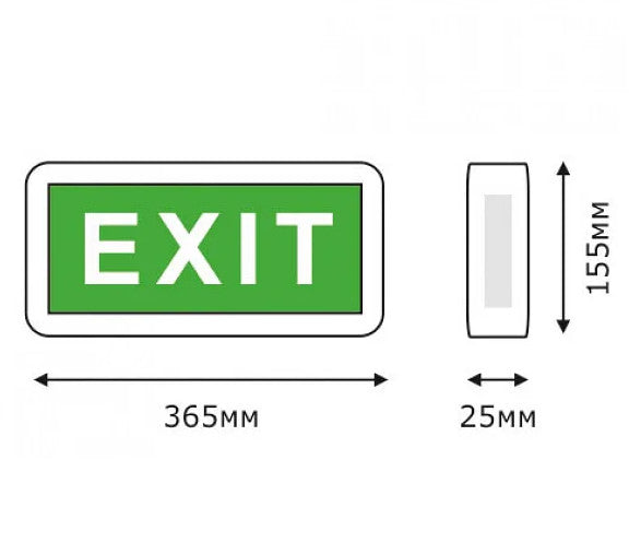 Emergency Exit Sign with Led Light in Tema Accra Ghana