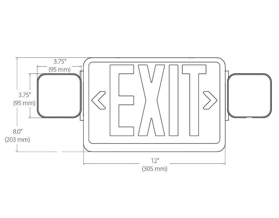 Emergency LED Exit Sign With Light in Accra Ghana