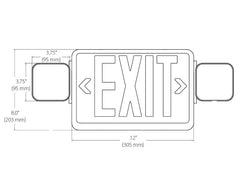 Emergency LED Exit Sign With Light in Accra Ghana