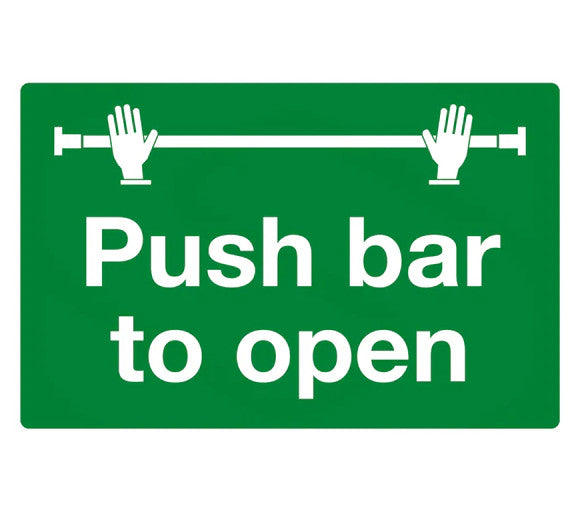 Fire Emergency Door Push Bar to Open Safety Sign Accra Ghana