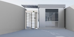 Full Height Single Lane Turnstile Gate - 304 S/S