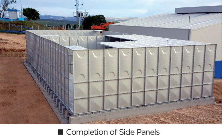 GRP TANK COMPLETION OF SIDE PANELS in Accra, Ghana