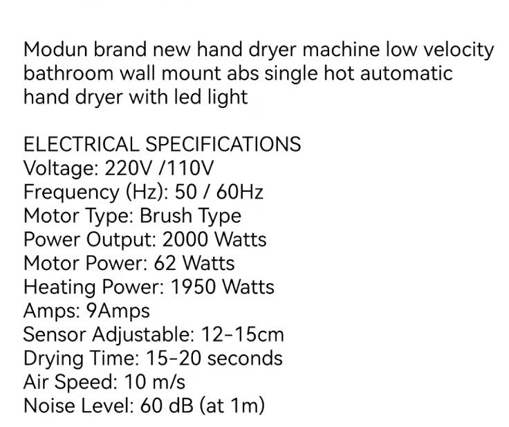 Hand Dryer - Automatic Safety Hub Ghana