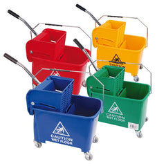 Industrial Mop Bucket with Wringer - 20 Liters