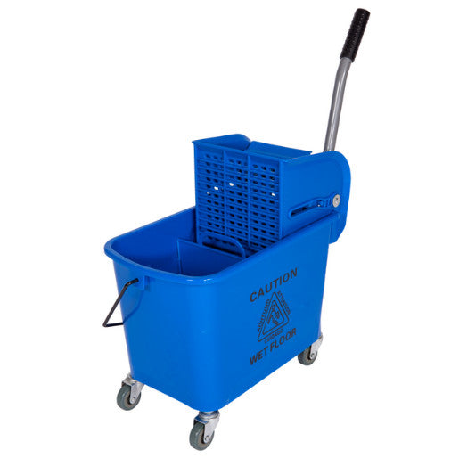 Industrial Mop Bucket with Wringer 20 Liters Blue