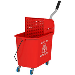 Industrial Mop Bucket with Wringer - 20 Liters