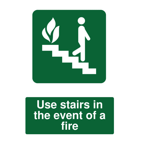Use Stairs Fire Safety Sign