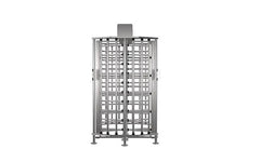 Full Height Double Lane Turnstile Gate - with Card Reader