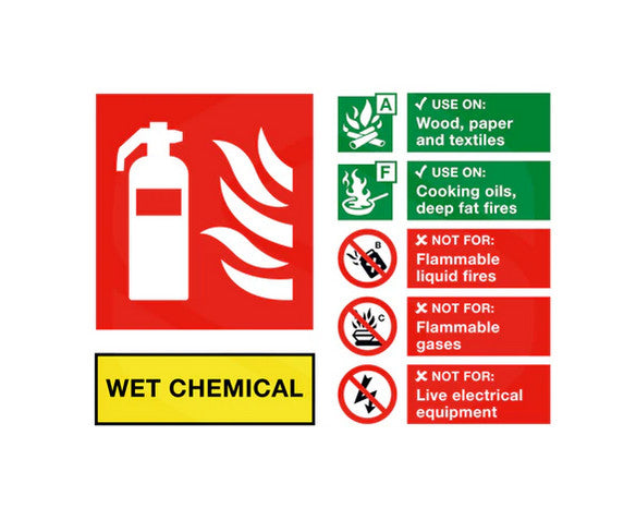 Wet Chemical Fire Extinguisher Sign Tema Accra Ghana