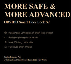 WiFi Smart Door Lock Golden Handle S2 in Accra, Ghana, Africa