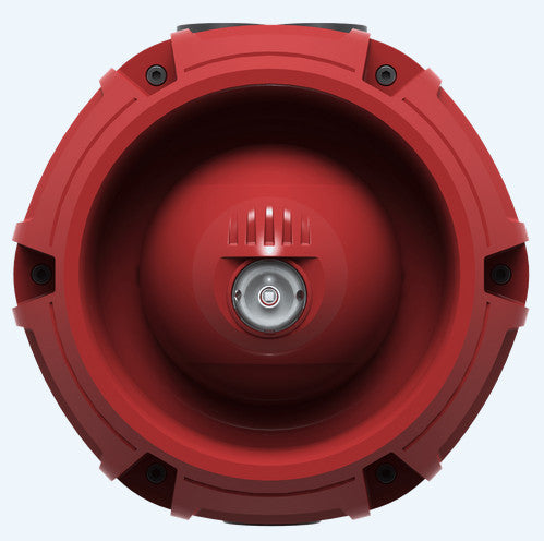 Zeta Raptor Addressable Weatherproof Sounder Beacon – Red Plastic, White Flash